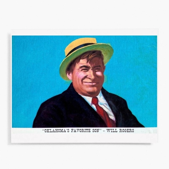Will Rogers Oklahoma’s Favorite Son Postcard - Picture 3 of 5